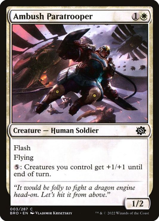 MTG Card Title: Ambush Paratrooper BRO/3