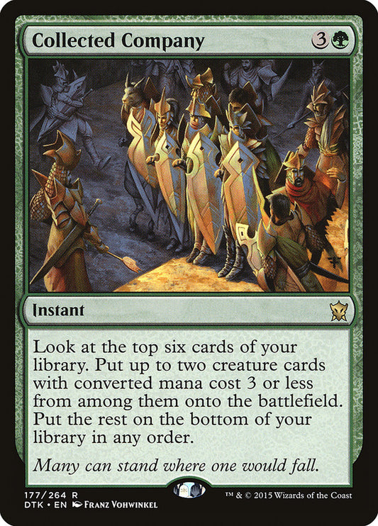 MTG Card Title: Collected Company DTK/177