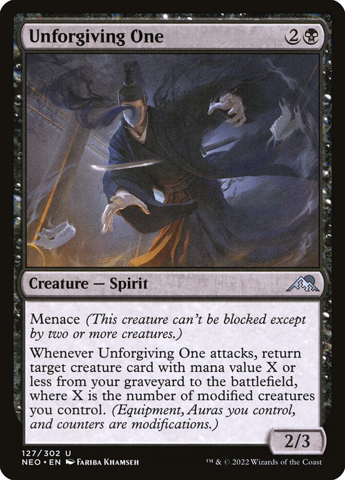 MTG Card Title: Unforgiving One NEO/127