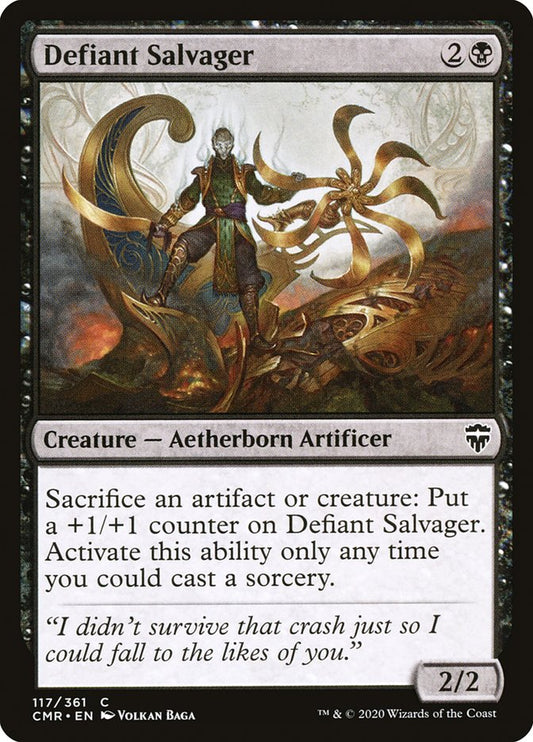 MTG Card Title: Defiant Salvager CMR/117