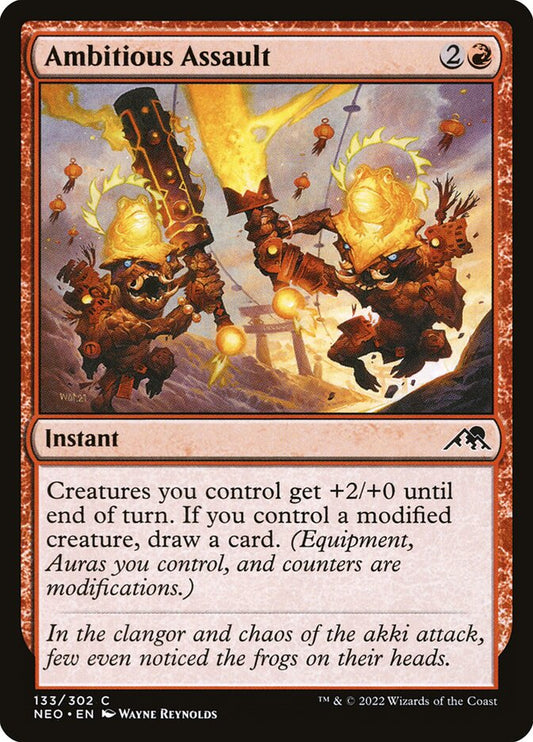 MTG Card Title: Ambitious Assault NEO/133