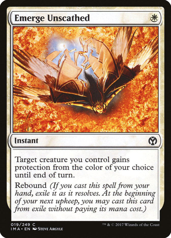 MTG Card Title: Emerge Unscathed IMA/19