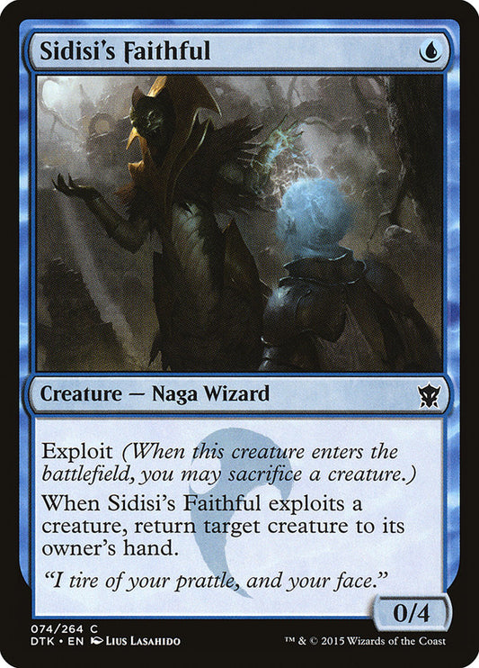 MTG Card Title: Sidisi's Faithful DTK/74
