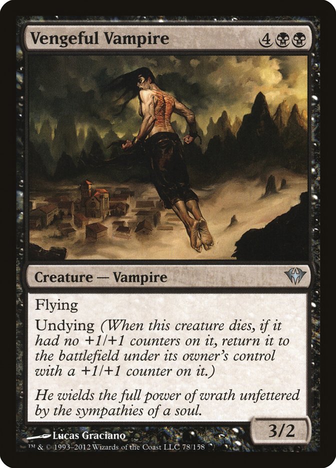 MTG Card Title: Vengeful Vampire DKA/78