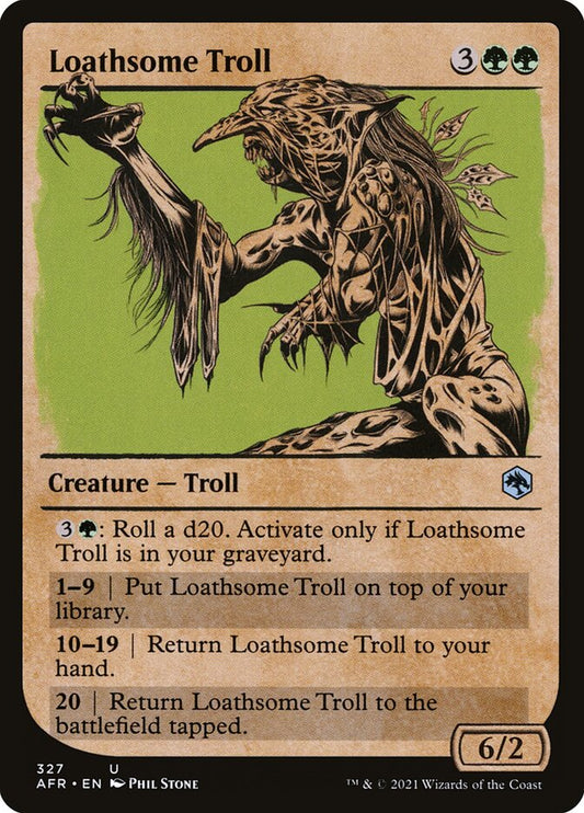 MTG Card Title: Loathsome Troll AFR/327
