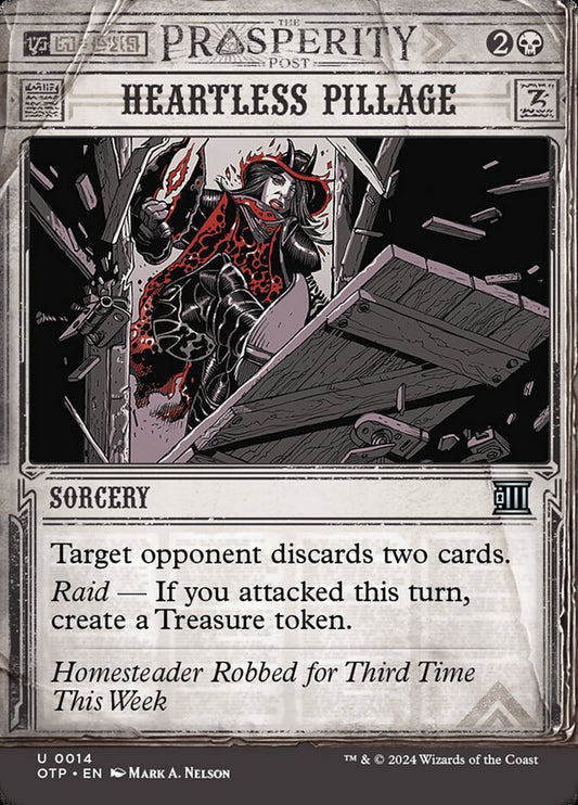 MTG Card Title: Heartless Pillage OTP/14