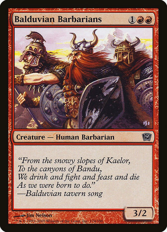 MTG Card Title: Balduvian Barbarians 9ED/174