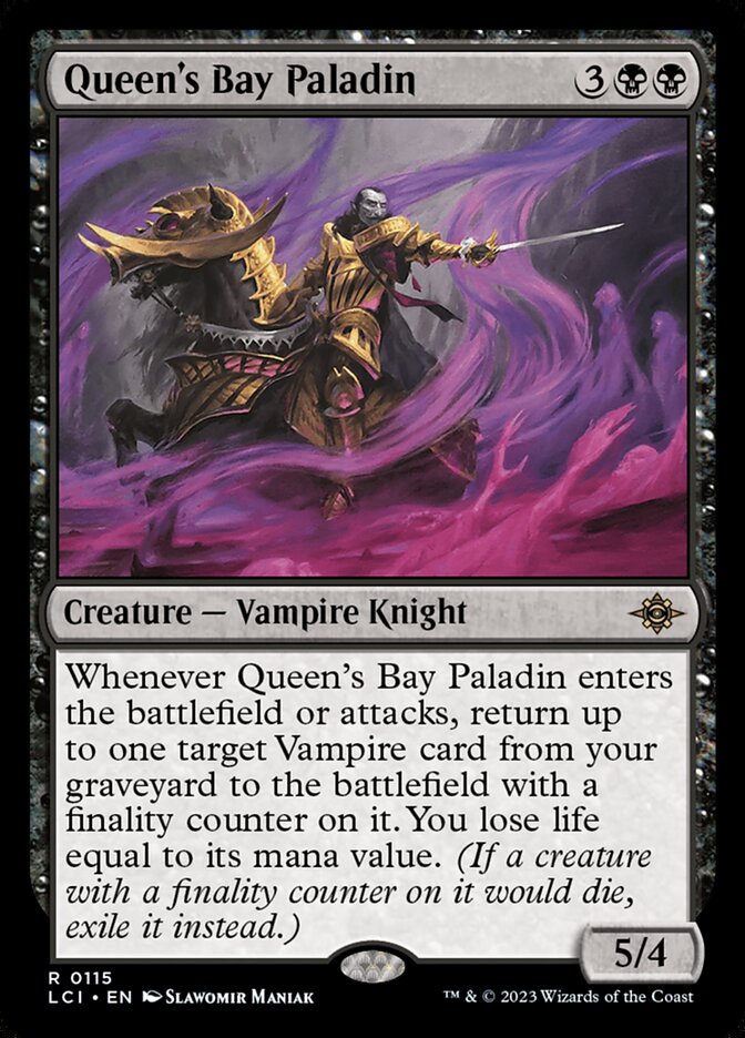 MTG Card Title: Queen's Bay Paladin LCI/115