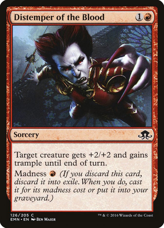 MTG Card Title: Distemper of the Blood EMN/126