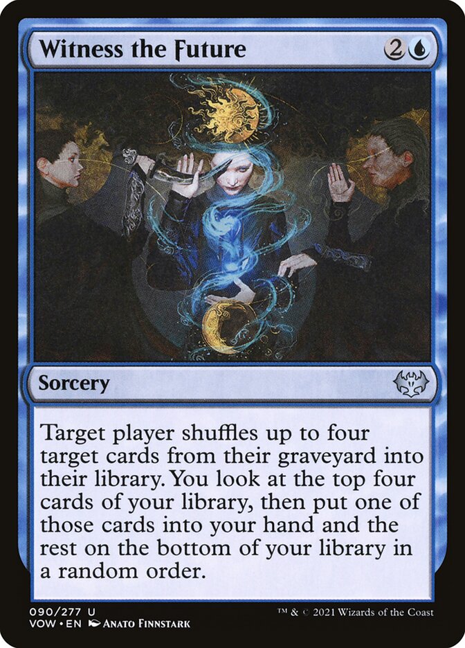 MTG Card Title: Witness the Future VOW/90