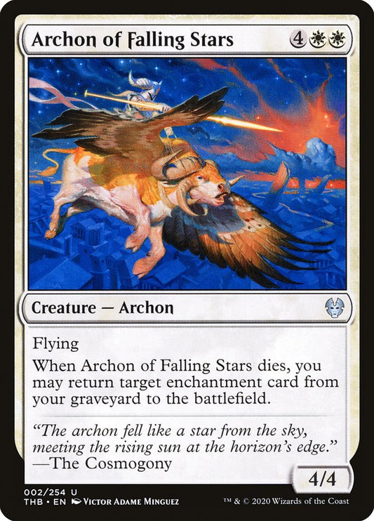 MTG Card Title: Archon of Falling Stars THB/2