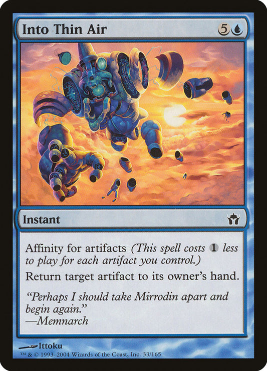 MTG Card Title: Into Thin Air 5DN/33