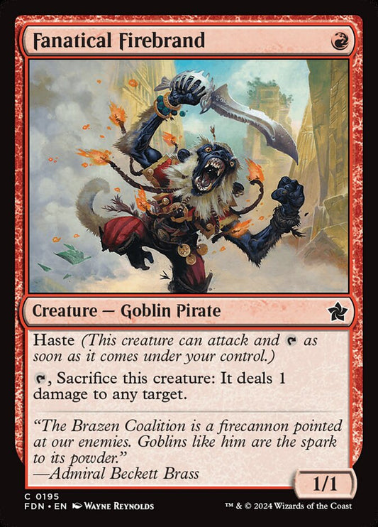 MTG Card Title: Fanatical Firebrand FDN/195
