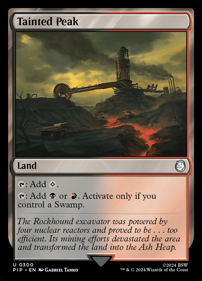 MTG Card Title: Tainted Peak PIP/300