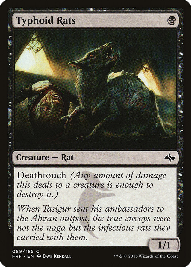 MTG Card Title: Typhoid Rats FRF/89