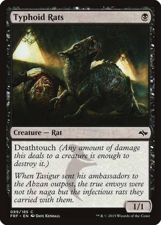 MTG Card Title: Typhoid Rats FRF/89