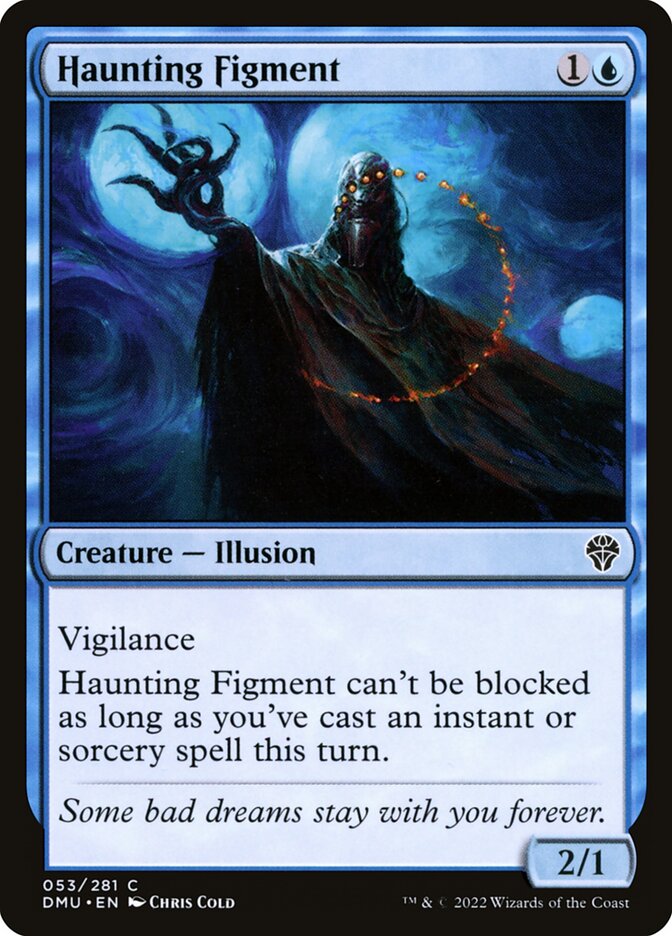 MTG Card Title: Haunting Figment DMU/53