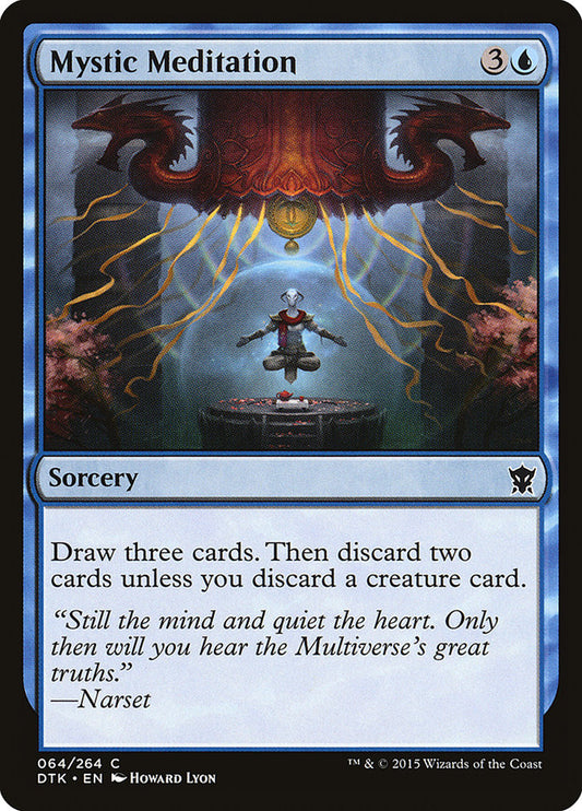 MTG Card Title: Mystic Meditation DTK/64
