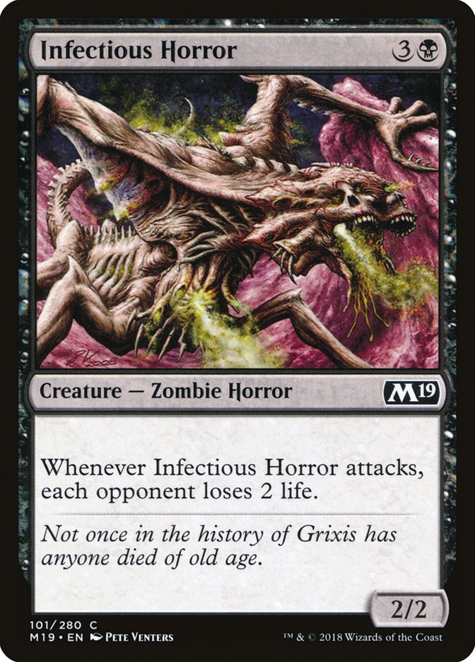 MTG Card Title: Infectious Horror M19/101