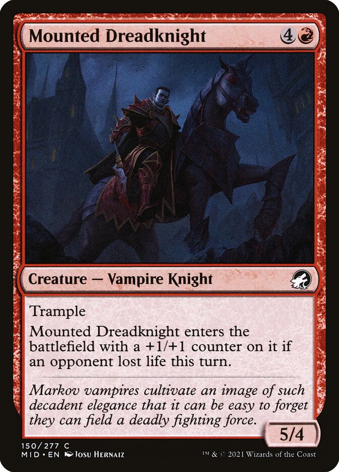 MTG Card Title: Mounted Dreadknight MID/150