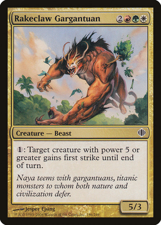 MTG Card Title: Rakeclaw Gargantuan ALA/186