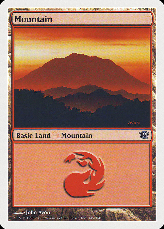 MTG Card Title: Mountain 9ED/345