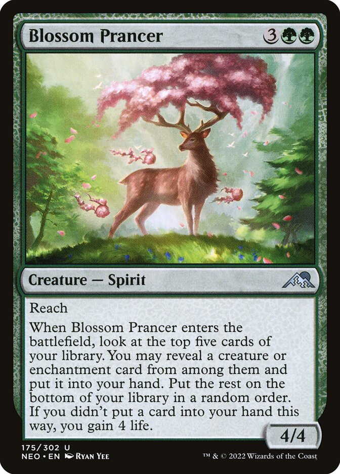 MTG Card Title: Blossom Prancer NEO/175