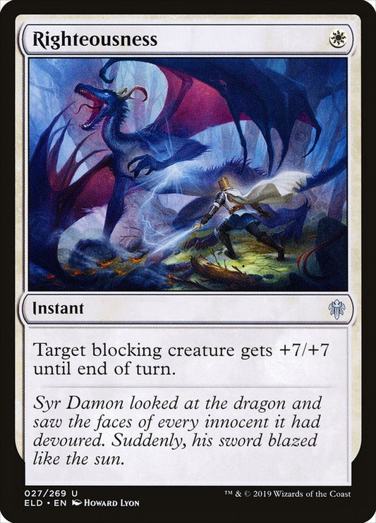 MTG Card Title: Righteousness ELD/27
