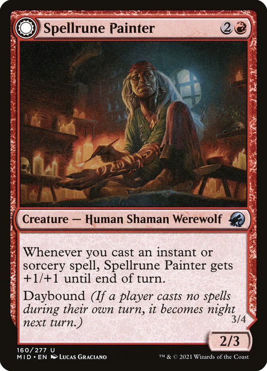 MTG Card Title: Spellrune Painter // Spellrune Howler MID/160