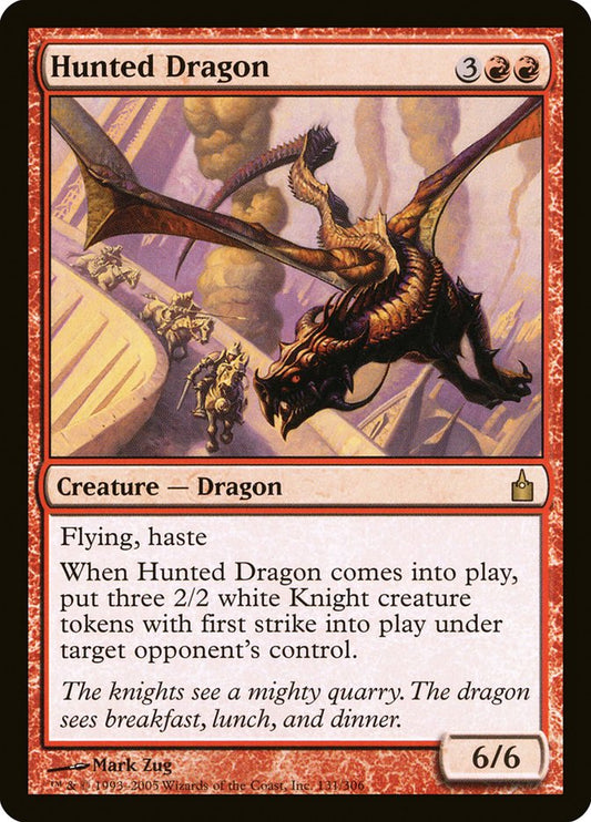 MTG Card Title: Hunted Dragon RAV/131