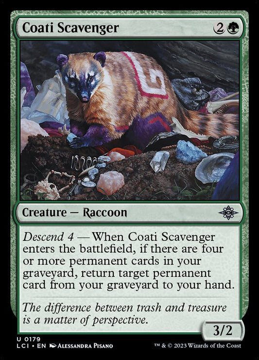 MTG Card Title: Coati Scavenger LCI/179