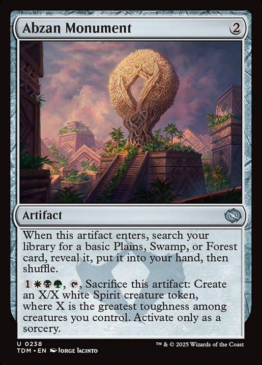MTG Card Title: Abzan Monument TDM/238