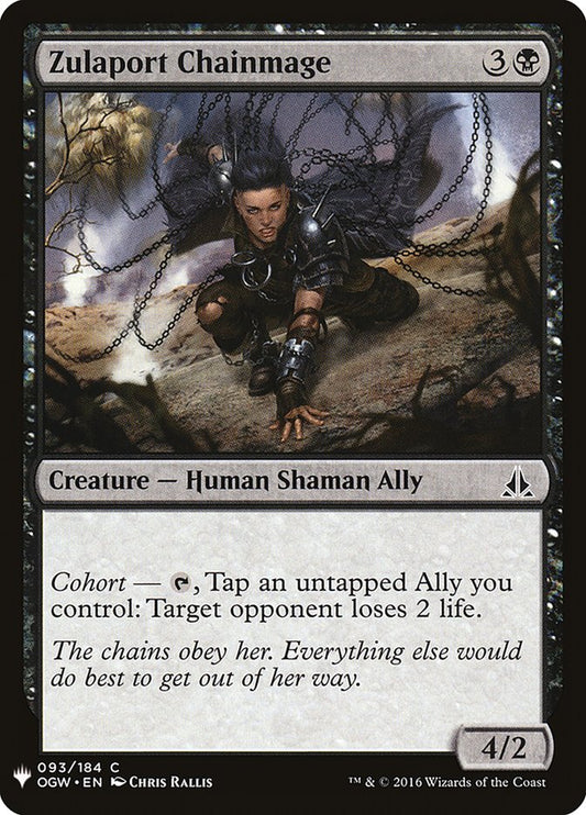 MTG Card Title: Zulaport Chainmage PLST/OGW-93