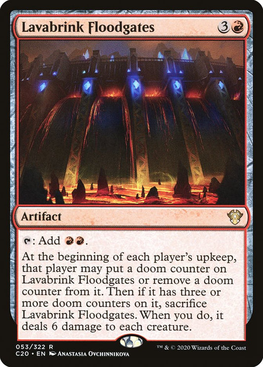 MTG Card Title: Lavabrink Floodgates C20/53