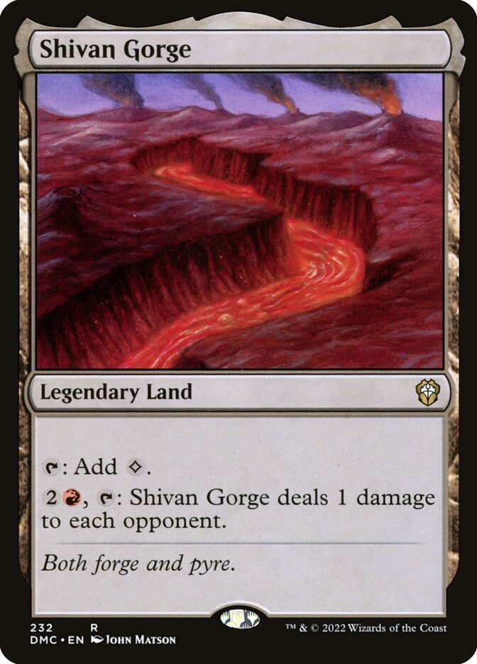 MTG Card Title: Shivan Gorge DMC/232
