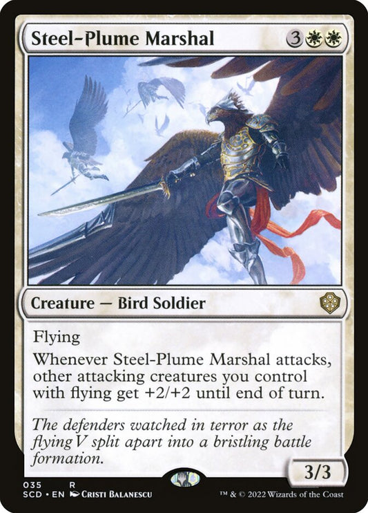 MTG Card Title: Steel-Plume Marshal SCD/35