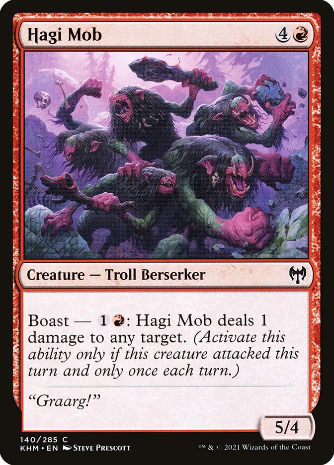 MTG Card Title: Hagi Mob KHM/140