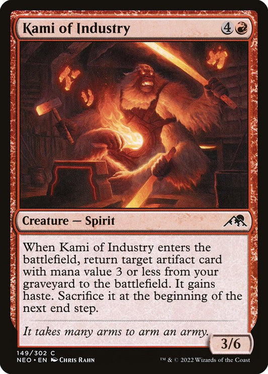 MTG Card Title: Kami of Industry NEO/149