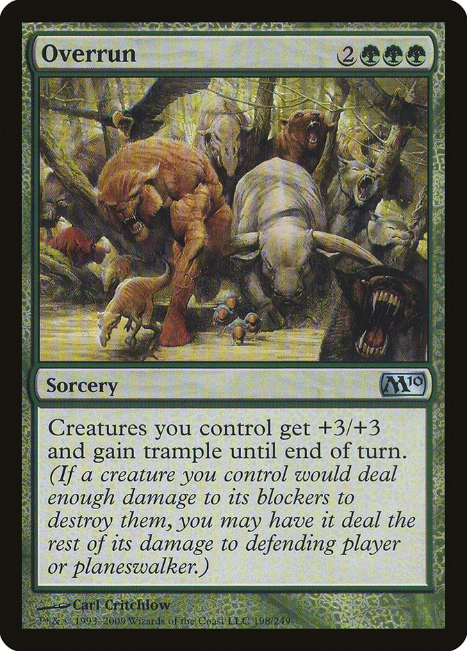 MTG Card Title: Overrun M10/198