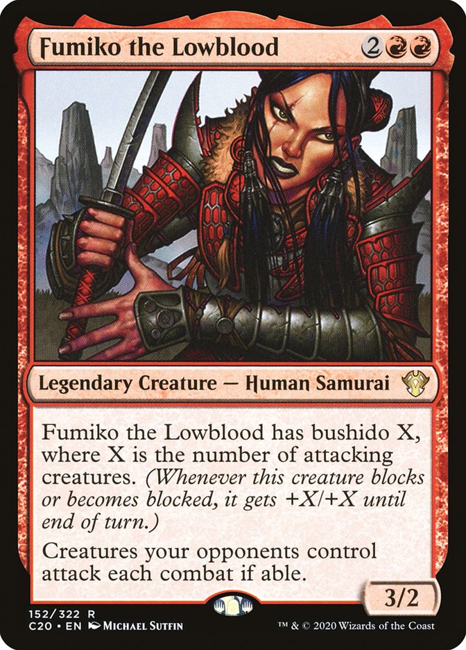 MTG Card Title: Fumiko the Lowblood C20/152