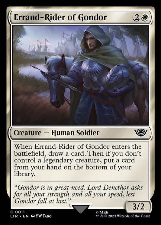 MTG Card Title: Errand-Rider of Gondor LTR/11