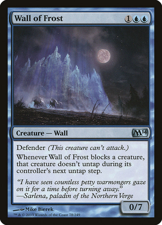 MTG Card Title: Wall of Frost M14/78