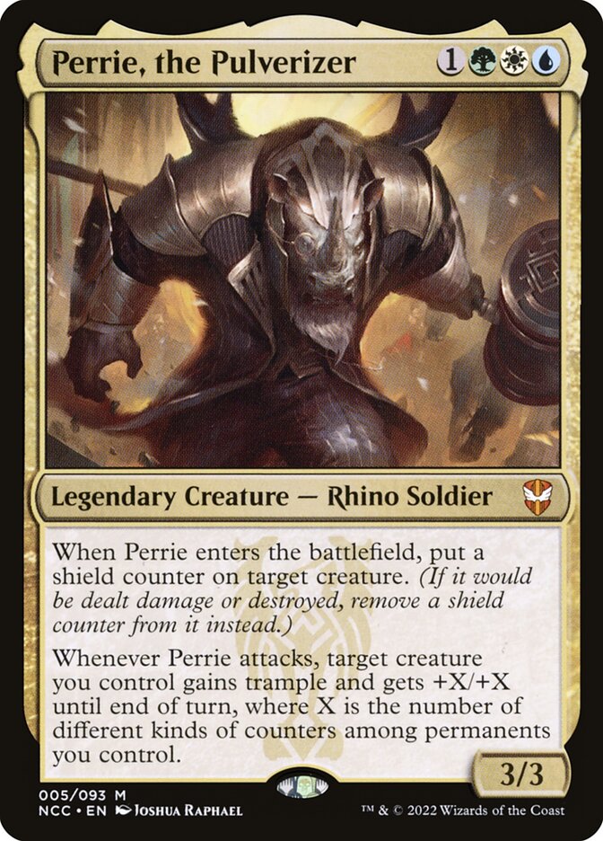 MTG Card Title: Perrie, the Pulverizer NCC/5