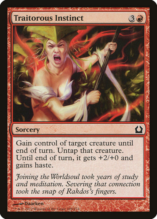 MTG Card Title: Traitorous Instinct RTR/109