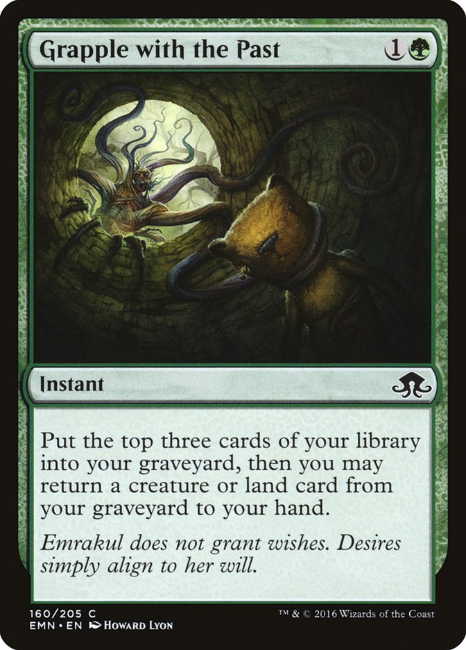 MTG Card Title: Grapple with the Past EMN/160
