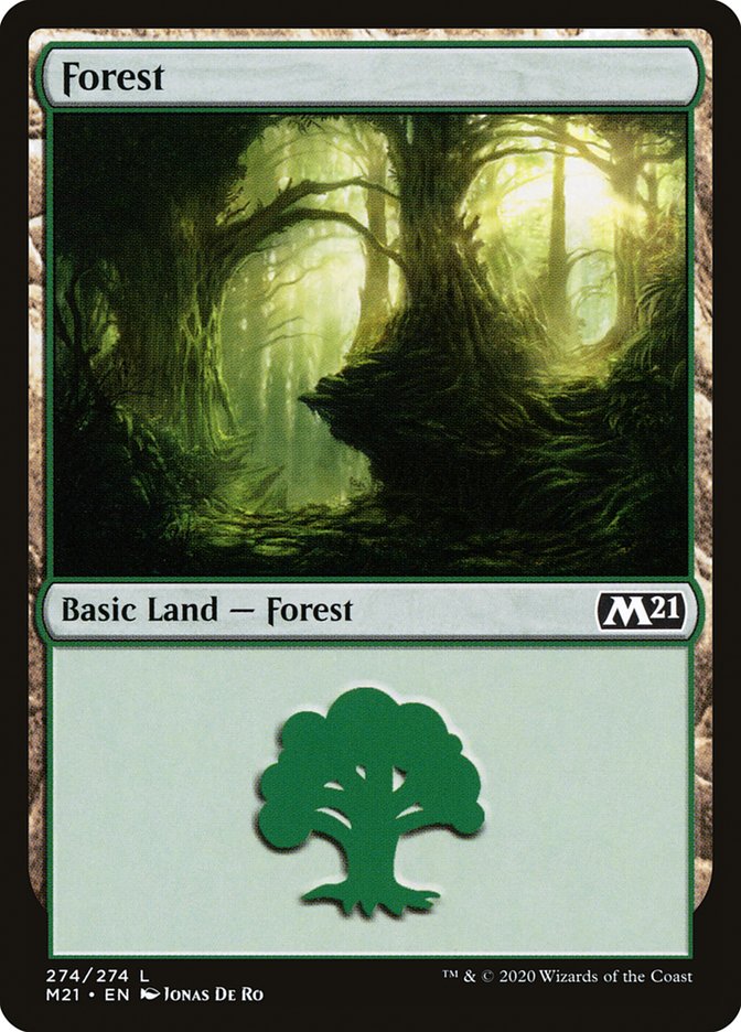 MTG Card Title: Forest M21/274