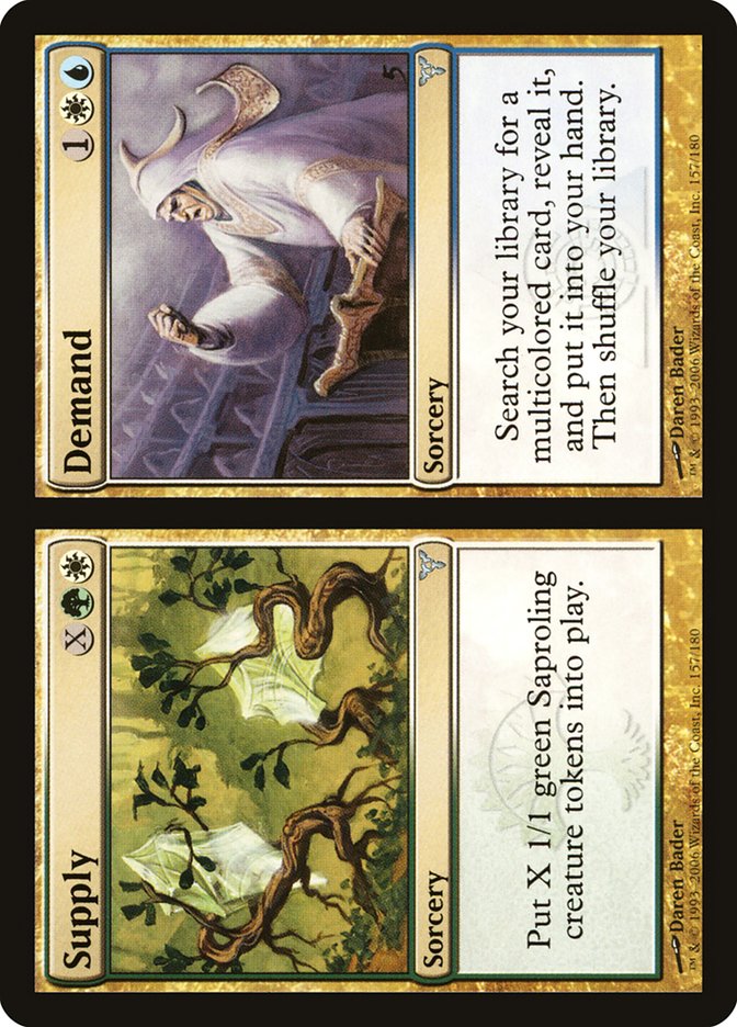 MTG Card Title: Supply // Demand DIS/157