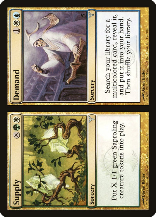 MTG Card Title: Supply // Demand DIS/157