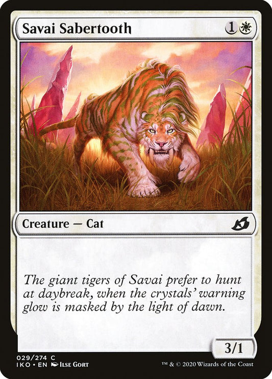 MTG Card Title: Savai Sabertooth IKO/29
