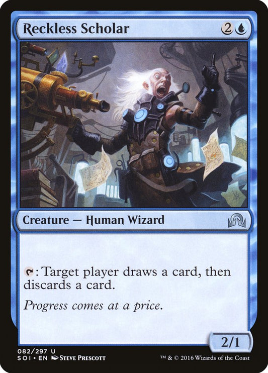 MTG Card Title: Reckless Scholar SOI/82